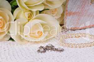 Rosen Hochzeit Perlen