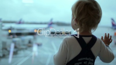 Boy at the airport.