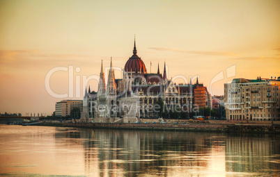 Hungarian Parliament building in Budapest