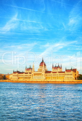 Hungarian Parliament building in Budapest