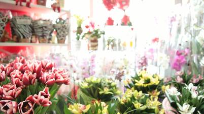 Fresh Cut Bouquets In Flower Shop