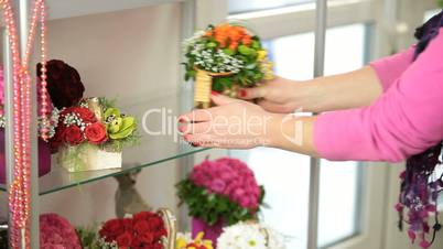 Flower Arrangements In Florist Shop