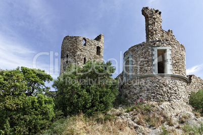 Grimaud, Burg von Grimaud, Cote d'Azur, Provence, Südfrankreich