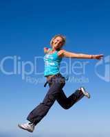 jumping girl