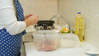 Woman Baking At Home