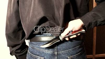 flick-knife in the hands of a criminal weapon