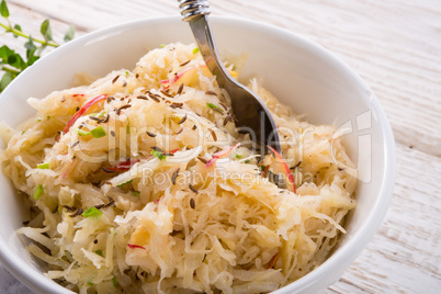 sauerkraut with ingredients