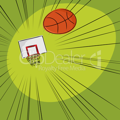 Basketball Into The Net