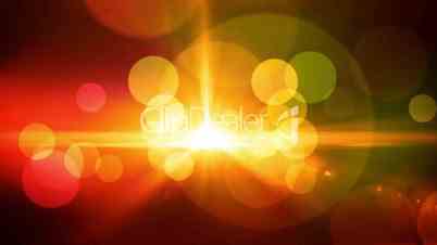 animated screen saver golden color with a flash and back focus