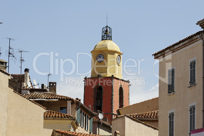 St-Tropez, Pfarrkirche, Eglise paroissiale Notre-Dame-de-l'Assomption aus dem 16. Jahrhundert, Cote d'Azur, Südfrankreich