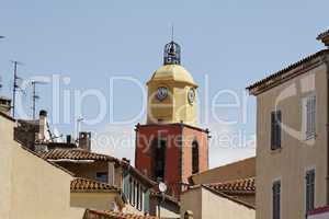 St-Tropez, Pfarrkirche, Eglise paroissiale Notre-Dame-de-l'Assomption aus dem 16. Jahrhundert, Cote d'Azur, Südfrankreich