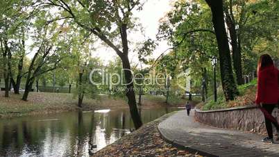 City park in the centre of Riga.