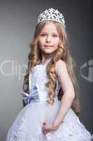 Pretty little girl in tiara