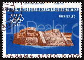 Postage stamp Panama 1967 Indian Ruins at Xochicalco