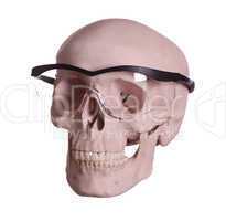 skull with glasses