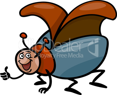 beetle insect cartoon illustration