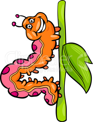 caterpillar insect cartoon illustration