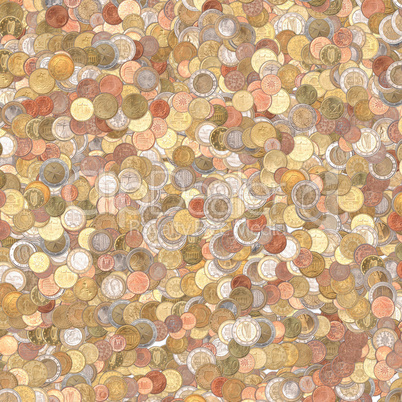 Euro coins background