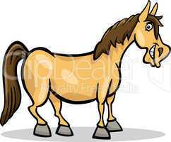 horse farm animal cartoon illustration