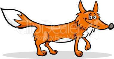 wild fox cartoon illustration