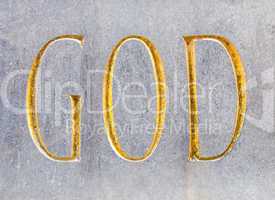 God inscription