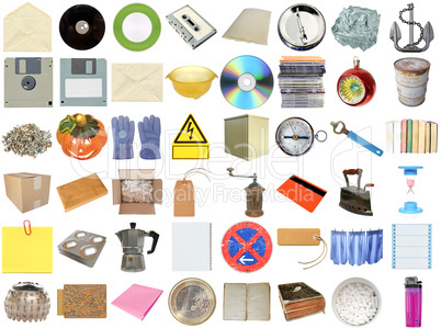 Many objects isolated