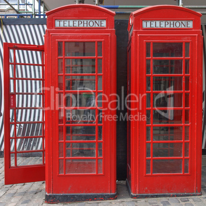 London telephone box