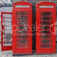 London telephone box