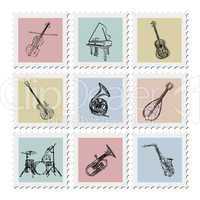 Postage stamp instruments
