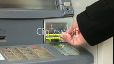 Withdrawing Money From ATM Machine