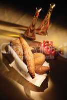 breads on basket