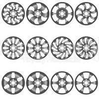 Car  alloy wheels, vector illustration