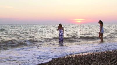 Women in the sea