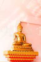 Sitting bronze buddha image statue