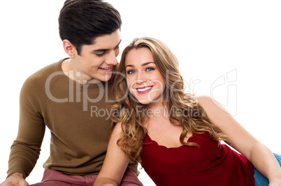 True bonding of lovely young attractive couple