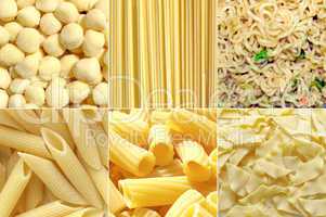 Pasta collage