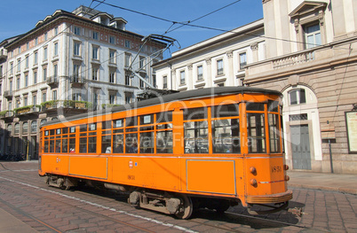 Vintage tram, Milan