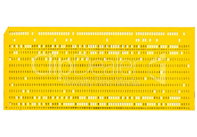 Punched card