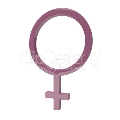 Die Weiblichkeit als Symbol zeigt den Status der Geschlechter