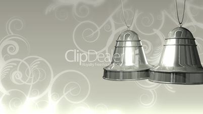 Silver Bells on White