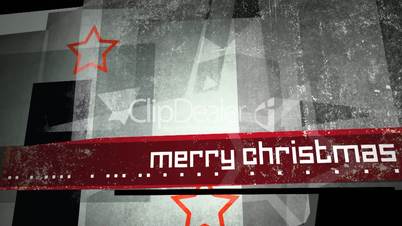 Merry Christmas Grunge Title Loop HD