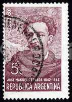 Postage stamp Argentina 1942 Jose Manuel Estrada