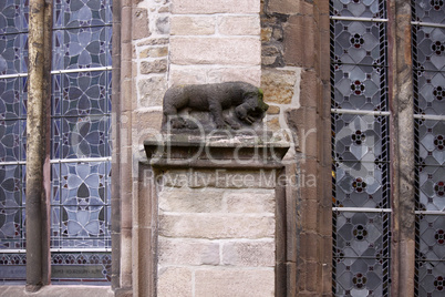 Reliefstein Kirche Sankt Marien in Lemgo