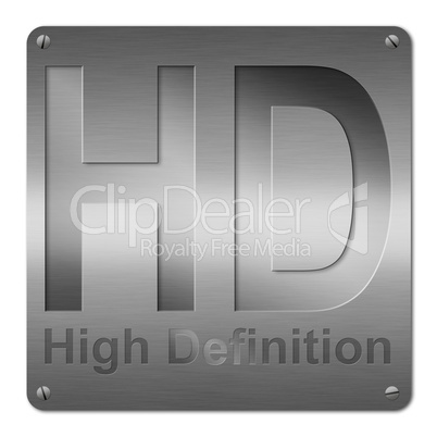 HD Aluminium Display Icon