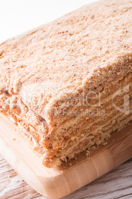layered caramel cake