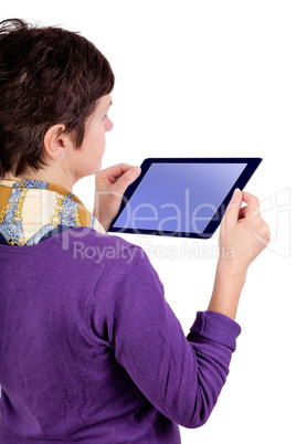 Woman with Tablet PC