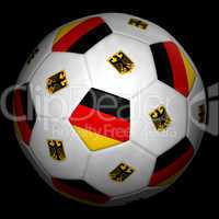 Soccer ball with flag of Denmark