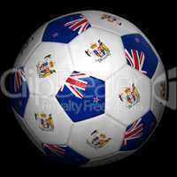 Soccer ball with flag of Newzealand