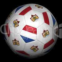 Soccer ball with flag of Netherlands