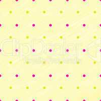 Simplicity dots on yellow pastel scribbled texture